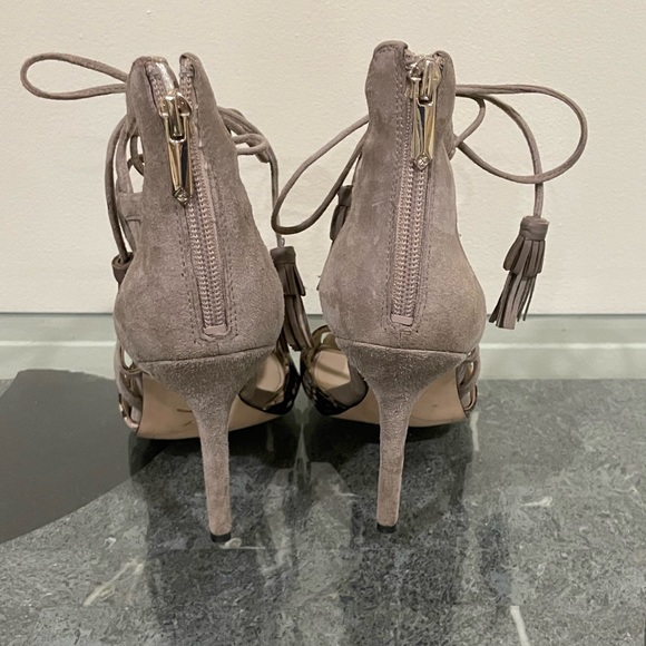 Sam Edelman Azela Tasseled Lace Up Sandals 8 - Picture 4 of 6